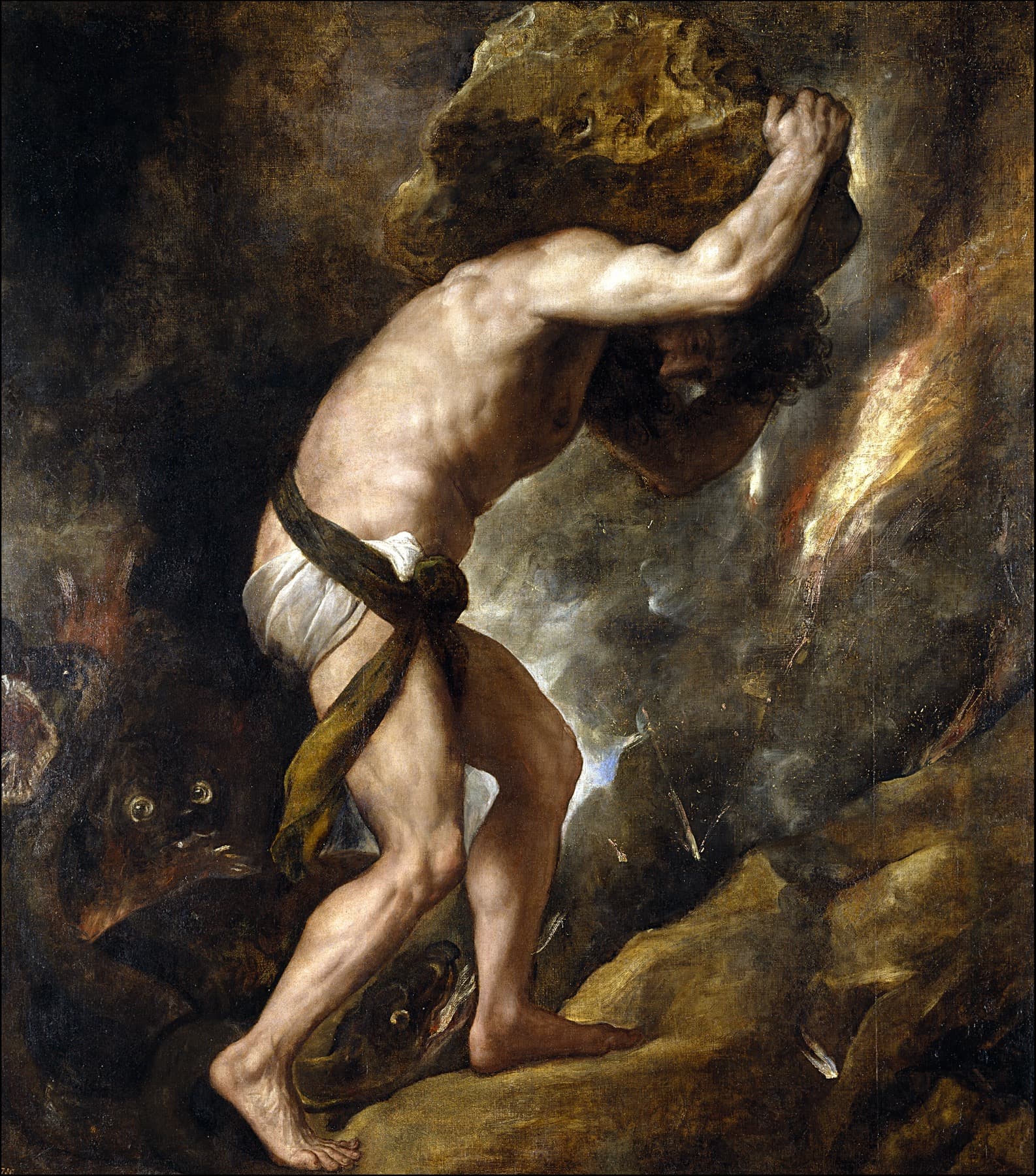 Sisyphus, by Titian (c. 1548–1549), Museo del Prado